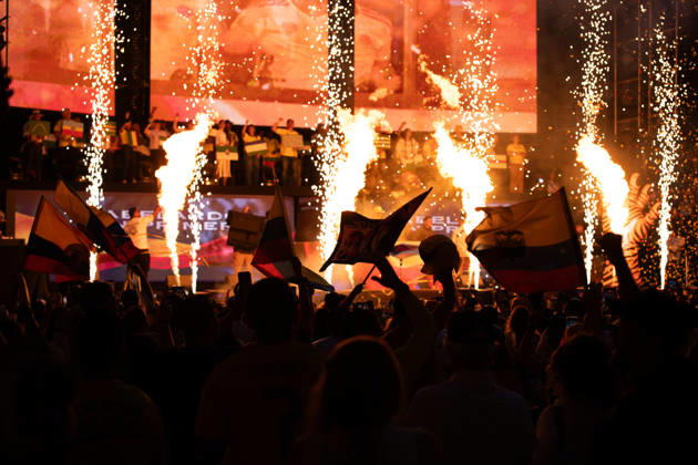 May 24, 2026, Medellin, Antioquia, Colombia: The Right-Wing Presidential Hopeful Abelardo de la Espriella finalizes his campaign in Medellin, Colombia may 24, 2026. Medellin Colombia - ZUMAvp1_ 20260524_zia_vp1_013 Copyright: xCamiloxMorenox