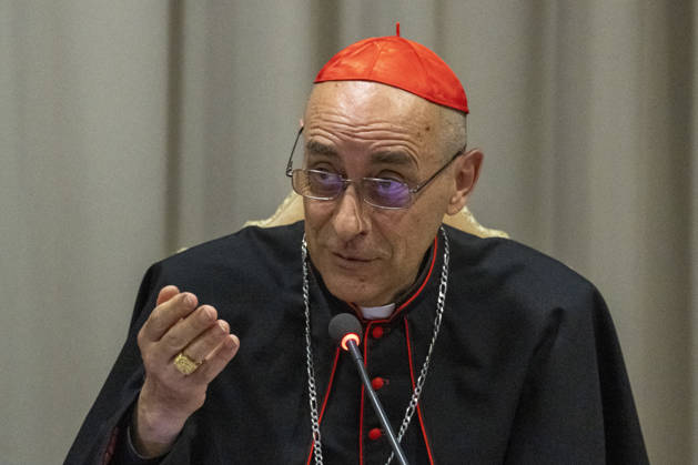 ITALY - POPE LEO XIV ATTENDS THE PRESENTATION OF HIS FIRST ENCYCLICAL LETTER MAGNIFICA HUMANITAS AT THE VATICAN - 2026 5 25 Italy, Rome, Vatican, 2026 5 25.Cardinal Victor Manuel Fernandez, speaks during the presentation of Pope Leo XIV first Encyclical Letter Magnifica Humanitas focused on the rise of artificial intelligence, in The Vatican EDITORIAL USE ONLY - NO BOOKS Copyright: xALESSIAxGIULIANIx