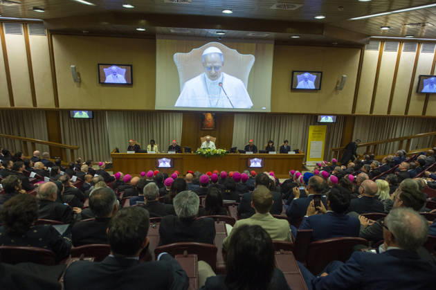 ITALY - POPE LEO XIV ATTENDS THE PRESENTATION OF HIS FIRST ENCYCLICAL LETTER MAGNIFICA HUMANITAS AT THE VATICAN - 2026 5 25 Italy, Rome, Vatican, 2026 5 25. Pope Leo XIV attends the presentation of his first Encyclical Letter Magnifica Humanitas focused on the rise of artificial intelligence, in The Vatican EDITORIAL USE ONLY - NO BOOKS Copyright: xALESSIAxGIULIANIx