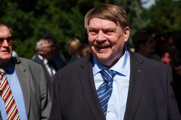 May 25, 2026, Brno, South Moravia, Czech Republic: Spokesman of the Sudeten German Landsmannschaft BERND POSSELT (CSU) during a commemorative ceremony honoring the victims of Nazism in Brno, Czech Republic, on May 25, 2026. The 76th Congress of Sudeten Germans took place in Brno, Czech Republic, from May 22 to 25, 2026, marking the first time the event was held in the country. Brno Czech Republic - ZUMAc315 20260525_zsp_c315_045 Copyright: xMichaelxCabalx