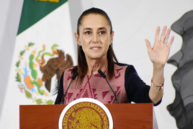 MexicoÃ¢â‚¬â ¢s President Claudia Sheinbaum Pardo speaks during a news conference at the National Palace. on May 25, 2026 in Mexico City, Mexico. Mexico City Mexico  - ZUMAe321 20260525_zia_e321_004 Copyright: xLuisxBarronx