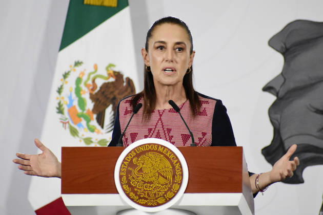 MexicoÃ¢â‚¬â ¢s President Claudia Sheinbaum Pardo speaks during a news conference at the National Palace. on May 25, 2026 in Mexico City, Mexico. Mexico City Mexico - ZUMAe321 20260525_zia_e321_006 Copyright: xLuisxBarronx
