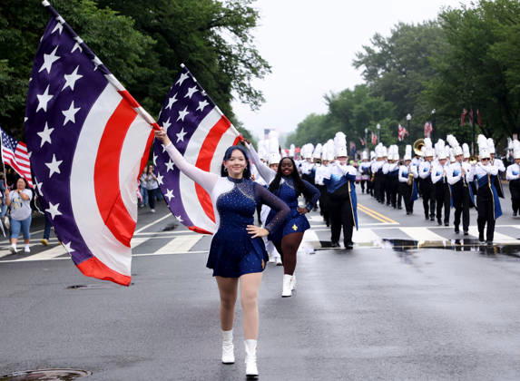 May 25, 2026, Washington, District Of Columbia, USA: Participants perform during the National Memorial Day Parade on Constitution Avenue in Washington, DC, USA, on May 25, 2026. The parade has been held annually since 2005, marking its 21st anniversary. Washington USA  - ZUMAs337 20260525_znp_s337_038 Copyright: xGentxShkullakux
