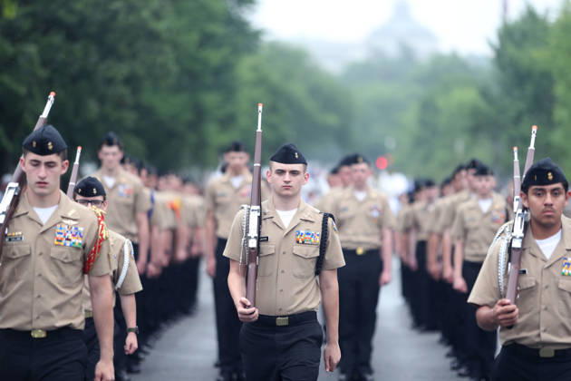 May 25, 2026, Washington, District Of Columbia, USA: Participants take part in the National Memorial Day Parade on Constitution Avenue in Washington, DC, USA, on May 25, 2026. The parade has been held annually since 2005, marking its 21st anniversary. Washington USA  - ZUMAs337 20260525_znp_s337_009 Copyright: xGentxShkullakux