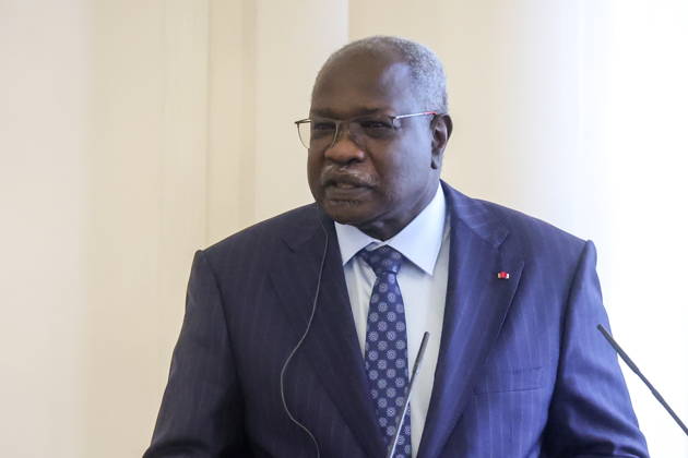 RUSSIA, MOSCOW - MAY 25, 2026: Cameroon s Ambassador to Russia Mahamat Paba Sale speaks during a reception for the heads of missions at the Reception House of Russia™s Ministry of Foreign Affairs on Africa Day Moscow Russia  - ZUMAt113 20260525_zaa_t113_185 Copyright: xSergeixFadeichevx