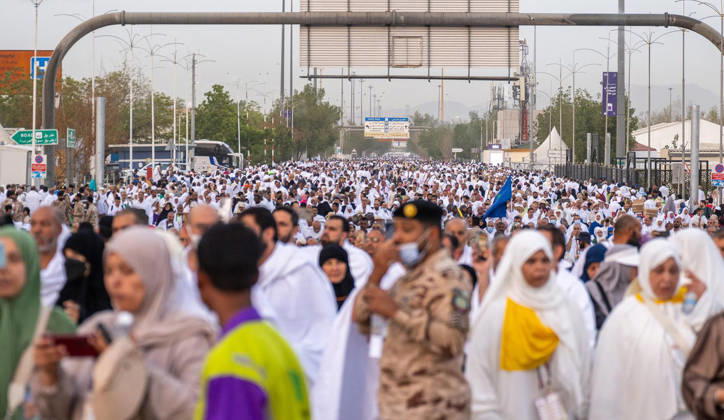 Muslim pilgrims gather at Mount Arafat during Hajj Muslim pilgrims gather at Mount of Mercy on the plain of Arafat during the annual hajj pilgrimage, outside the holy city of Mecca, Saudi Arabia, May 26, 2026. Photo by SPA Saudi Pess Agency APA Images Mecca Mecca Saudi Arabia 260526_Mecca_SPA_2_00(6) Copyright: xSPAxSaudixPessxAgencyxSaudixPressxAgencyx xapaimagesx