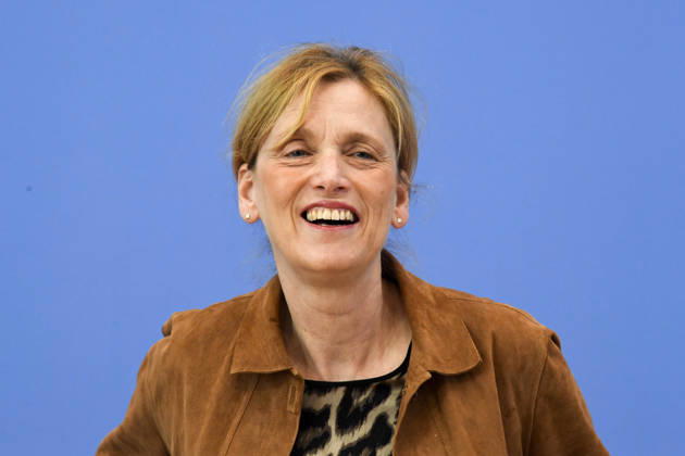 ABB BPK-KINDEREPORT- Karin Rien Bundesministerin fuer Bildung, Familie, Senioren, Frauen und Jugend Thema-Kinderreport 2026 Chancengerechte Bildung Vorstellung Bericht auf der BPK Berlin Bundespressekonferenz am 26.05.2026 Berlin Deutschland