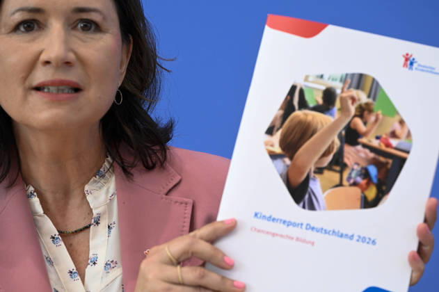 ABB BPK-KINDEREPORT- Anja Siegesmund, Vizepraesidentin des Deutschen Kinderhilfswerkes e. V.Thema-Kinderreport 2026 Chancengerechte Bildung Vorstellung Bericht auf der BPK Berlin Bundespressekonferenz am 26.05.2026 Berlin Deutschland