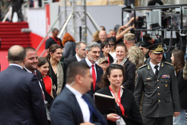 Georgia marks 108th anniversary of the founding of the republic TBILISI, GEORGIA - MAY 26: Georgian President Mikheil Kavelashvili (3rd R) attends the military parade to mark the 108th anniversary of the founding of the Republic of Georgia, in Tbilisi, Georgia on May 26, 2026. Davit Kachkachishvili Anadolu Tbilisi Georgia. Editorial use only. Please get in touch for any other usage.  Copyright: x2026xAnadoluxDavitxKachkachishvilix