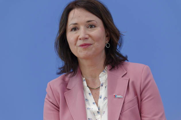 Kinderreport 2026 vorgestellt 2026-05-26 Deutschland, Berlin Bundespressekonferenz: Vorstellung des Kinderreports 2026 mit dem Titel Chancengerechte Bildung. Im Bild Anja Siegesmund, Vizepräsidentin des Deutschen Kinderhilfswerks e.V.