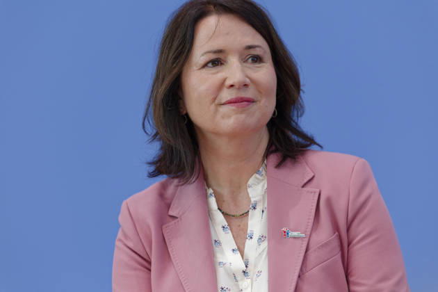 Kinderreport 2026 vorgestellt 2026-05-26 Deutschland, Berlin Bundespressekonferenz: Vorstellung des Kinderreports 2026 mit dem Titel Chancengerechte Bildung. Im Bild Anja Siegesmund, Vizepräsidentin des Deutschen Kinderhilfswerks e.V.