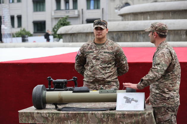 Georgia marks 108th anniversary of the founding of the republic TBILISI, GEORGIA - MAY 26: Local citizens and tourists inspect displayed military hardware and tactical vehicles at Freedom Square during the official celebrations marking the 108th anniversary of the founding of the Democratic Republic of Georgia in Tbilisi, Georgia on May 26, 2026. The national holiday was marked by a formal military parade in the capital. Following the official military march-past overseen by state officials, the cordoned-off square was opened to thousands of spectators under extensive security measures. Visitors, including families and international travelers, showed significant interest in the defense systems, armored personnel carriers, and specialized in  Copyright: x2026xAnadoluxDavitxKachkachishvilix