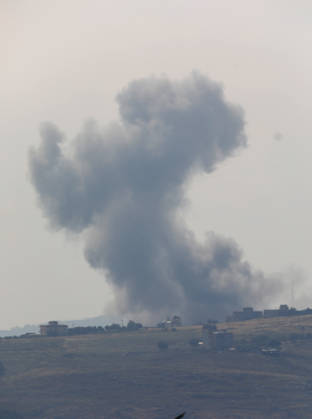 Israeli airstrikes hit southern Lebanon’s Nabatieh province NABATIEH, LEBANON - MAY 26: Smoke rise from the area as Israeli army carried out airstrikes, violating the ceasefire, in Nabatieh, Lebanon, on May 26, 2026. Ramiz Dallah Anadolu Nabatieh Lebanon. Editorial use only. Please get in touch for any other usage.  Copyright: x2026xAnadoluxRamizxDallahx