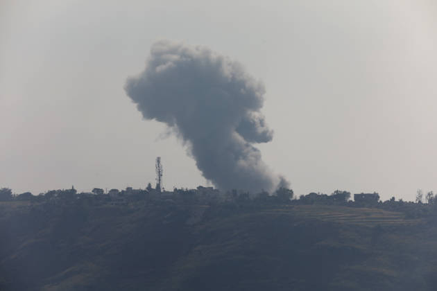 Israeli airstrikes hit southern Lebanon’s Nabatieh province NABATIEH, LEBANON - MAY 26: Smoke rise from the area as Israeli army carried out airstrikes, violating the ceasefire, in Nabatieh, Lebanon, on May 26, 2026. Ramiz Dallah Anadolu Nabatieh Lebanon. Editorial use only. Please get in touch for any other usage.  Copyright: x2026xAnadoluxRamizxDallahx