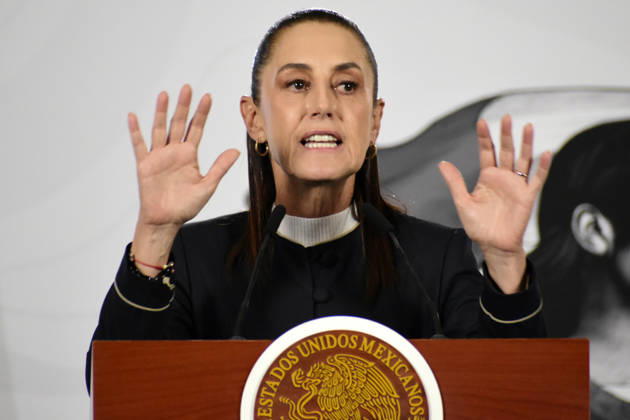 Mexican President Claudia Sheinbaum Ebola Outbreak News Conference Mexico™s President Claudia Sheinbaum Pardo speaks about the Ebola outbreak; Mexico will maintain epidemiological surveillance during a news conference at the National Palace. on May 26, 2026 in Mexico City, Mexico. (Photo by Luis Barron Eyepix Group). Copyright: xLuisxBarronx xEyepixxGroupx LB_26052026_7