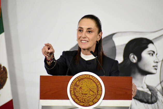 Mexican President Claudia Sheinbaum Ebola Outbreak News Conference Mexico™s President Claudia Sheinbaum Pardo speaks about the Ebola outbreak; Mexico will maintain epidemiological surveillance during a news conference at the National Palace. on May 26, 2026 in Mexico City, Mexico. (Photo by Luis Barron Eyepix Group). Copyright: xLuisxBarronx xEyepixxGroupx LB_26052026_8