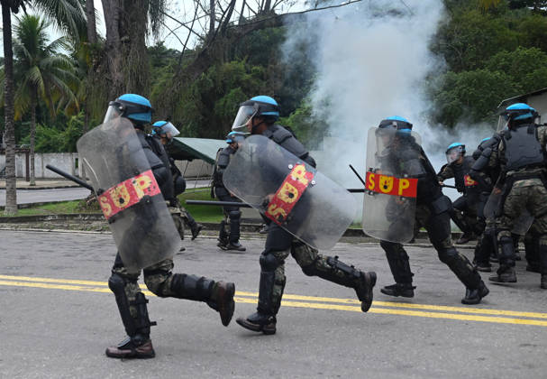 UN to assess whether the Brazilian Navy Marine Corps remains at the top of the global rankings for peacekeeping readiness RIO DE JANEIRO, BRAZIL, MAY 26 : A view of the Brazilian Army forces training as in the coming days, the UN will assess whether the Brazilian Navy Marine Corps remains at the top of the global rankings for peacekeeping readiness in Rio de Janeiro, Brazil on May 26, 2026. The Brazilian Navy Marine Corps undergoes rigorous inspections by the UN (United Nations) to certify and recertify elite troops at the highest level. The most recent operational assessment, held at the Ilha do Governador Naval Complex, involved more than 500 military personnel, bomb disposal robots, drones, armored vehicles, and machine guns in combat a Copyright: x2026xAnadoluxFabioxTeixeirax