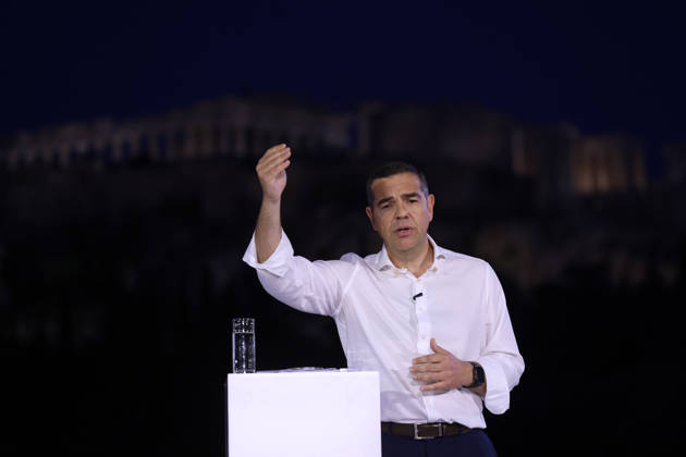 Alexis Tsipras unveils new political party in Athens ATHENS, GREECE - MAY 26: Greek former Prime Minister Alexis Tsipras speaks during the presentation of his new political party in Athens, Greece, on May 26, 2026. Costas Baltas Anadolu Athens Greece. Editorial use only. Please get in touch for any other usage.  Copyright: x2026xAnadoluxCostasxBaltasx