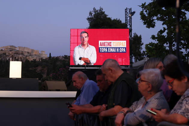 Alexis Tsipras unveils new political party in Athens ATHENS, GREECE - MAY 26: People attend the presentation of new political party of Greek former Prime Minister Alexis Tsipras (not seen) in Athens, Greece, on May 26, 2026. Costas Baltas Anadolu Athens Greece. Editorial use only. Please get in touch for any other usage.  Copyright: x2026xAnadoluxCostasxBaltasx