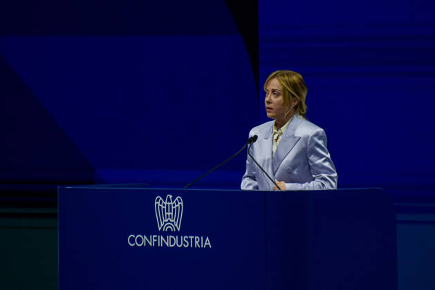 May 26, 2026, Rome, Rome, Italy: President of the Council of Ministers Giorgia Meloni speaks during the Confindustria Annual Assembly in Rome on May 26, 2026 Rome Italy  - ZUMAn299 20260526_zip_n299_029 Copyright: xVincenzoxNuzzolesex