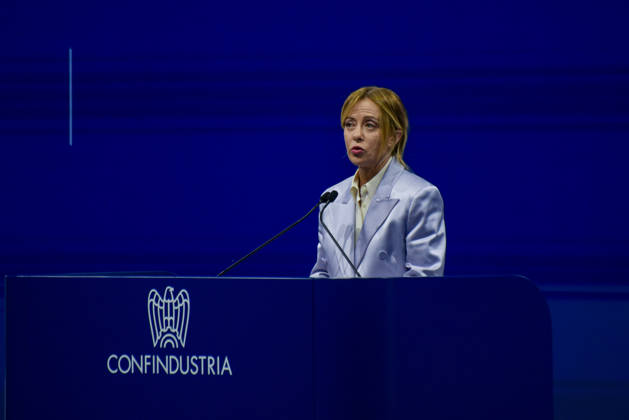May 26, 2026, Rome, Rome, Italy: President of the Council of Ministers Giorgia Meloni speaks during the Confindustria Annual Assembly in Rome on May 26, 2026 Rome Italy  - ZUMAn299 20260526_zip_n299_019 Copyright: xVincenzoxNuzzolesex