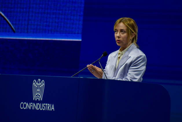 May 26, 2026, Rome, Rome, Italy: President of the Council of Ministers Giorgia Meloni speaks during the Confindustria Annual Assembly in Rome on May 26, 2026 Rome Italy  - ZUMAn299 20260526_zip_n299_015 Copyright: xVincenzoxNuzzolesex