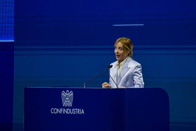 May 26, 2026, Rome, Rome, Italy: President of the Council of Ministers Giorgia Meloni speaks during the Confindustria Annual Assembly in Rome on May 26, 2026 Rome Italy  - ZUMAn299 20260526_zip_n299_011 Copyright: xVincenzoxNuzzolesex