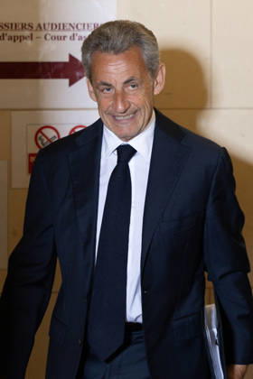 Last day of the Libyan financing appeal trial - Paris French former president Nicolas Sarkozy arrives on the last day of his appeal trial over charges he had sought Libyan financing for his 2007 election, at the Palais de Justice courthouse in Paris on May 27, 2026. Photo by Raphael Lafargue ABACAPRESS.COM Paris France  Copyright: xLafarguexRaphael ABACAx
