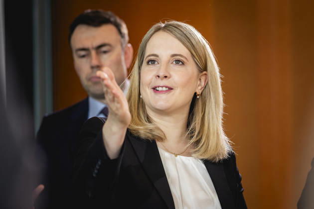 Verena Hubertz (SPD), Bundesministerin fuer Wohnen, Stadtentwicklung und Bauwesen, aufgenommen im Rahmen einer Kabinettssitzung in Berlin, 27.05.2026. Berlin Deutschland Copyright: xJulianexSonntagx