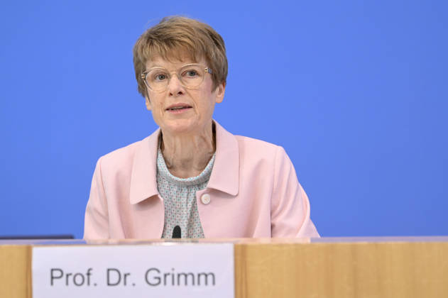 ABB BPK-GUTACHTEN - Prof. Dr. Veronika Grimm Bericht zum Thema Vorstellung des Fruehjahrsgutachten 2026-Sachverstaendigenrat zur Begutachtung der gesamtwirtschaftlichen Entwicklung auf der BPK Bundespressekonferenz in Berlin am 27.05.2026 Berlin Deutschland
