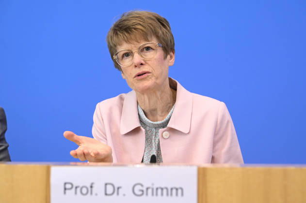 ABB BPK-GUTACHTEN - Prof. Dr. Veronika Grimm Bericht zum Thema Vorstellung des Fruehjahrsgutachten 2026-Sachverstaendigenrat zur Begutachtung der gesamtwirtschaftlichen Entwicklung auf der BPK Bundespressekonferenz in Berlin am 27.05.2026 Berlin Deutschland