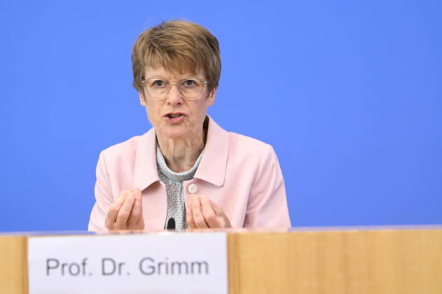 ABB BPK-GUTACHTEN - Prof. Dr. Veronika Grimm Bericht zum Thema Vorstellung des Fruehjahrsgutachten 2026-Sachverstaendigenrat zur Begutachtung der gesamtwirtschaftlichen Entwicklung auf der BPK Bundespressekonferenz in Berlin am 27.05.2026 Berlin Deutschland