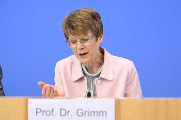 ABB BPK-GUTACHTEN - Prof. Dr. Veronika Grimm Bericht zum Thema Vorstellung des Fruehjahrsgutachten 2026-Sachverstaendigenrat zur Begutachtung der gesamtwirtschaftlichen Entwicklung auf der BPK Bundespressekonferenz in Berlin am 27.05.2026 Berlin Deutschland