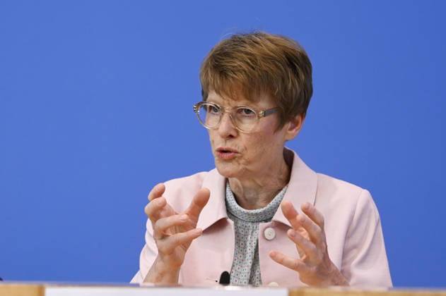 ABB BPK-GUTACHTEN - Prof. Dr. Veronika Grimm Bericht zum Thema Vorstellung des Fruehjahrsgutachten 2026-Sachverstaendigenrat zur Begutachtung der gesamtwirtschaftlichen Entwicklung auf der BPK Bundespressekonferenz in Berlin am 27.05.2026 Berlin Deutschland