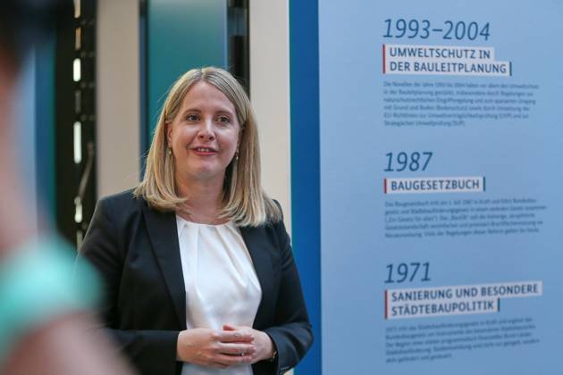 Berlin, Deutschland, 27.05.2026: Baumnisterium: Pressestatement zur Modernisierung des Städtebau- und Raumordnungsrechts: Bundesministerin für Wohnen, Stadtentwicklung und Bauwesen Verena Hubertz (SPD) Copyright: xdtsxNachrichtenagenturx dts_120855