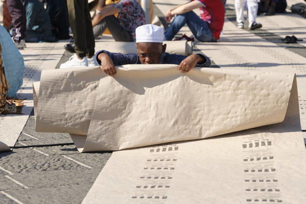 Muslim community gathers for Eid al-Adha prayer in Naples, Italy NAPLES, ITALY - MAY 27: Members of the Muslim community gather to perform the Eid al-Adha (Feast of the Sacrifice) morning prayer in Naples, Italy, on May 27, 2026. Eliano Imperato Anadolu Naples Italy. Editorial use only. Please get in touch for any other usage.  Copyright: x2026xAnadoluxElianoxImperatox