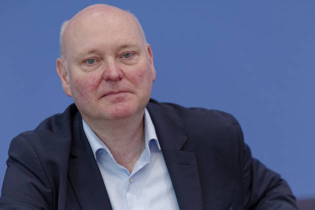 Wirtschaftsweise stellen Frühjahrsgutachten vor 2026-05-27 Deutschland, Berlin Bundespressekonferenz: Der Sachverständigenrat zur Begutachtung der gesamtwirtschaftlichen Entwicklung präsentiert sein Frühjahrsgutachten 2026. Im Bild Prof. Dr. Achim Truger.