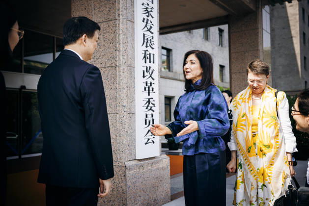 Katherina Reiche (CDU), Bundesministerin fuer Wirtschaft und Energie trifft den Vizeminister ZHOU Haibing zu einem Gespraech in Peking, 27.05.2026. Fotografiert im Auftrag des Bundesministerium fuer Wirtschaft und Energie (BMWE) Peking China Copyright: xFelixxZahn BMWEx
