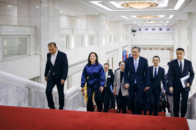 Katherina Reiche (CDU), Bundesministerin fuer Wirtschaft und Energie trifft WANG Wentao, Handelsminister Chinas zu einem Gespraech in Peking, 27.05.2026. Fotografiert im Auftrag des Bundesministerium fuer Wirtschaft und Energie (BMWE) Peking China Copyright: xFelixxZahn BMWEx