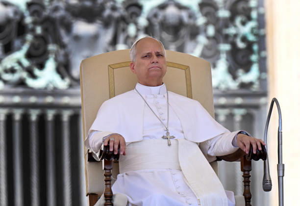 Pope Leo XIV Leads The General Audience - Vatican Pope Leo XIV attends the weekly general audience in Saint Peter’s square, Vatican on May 27, 2026. Photo by Eric Vandeville ABACAPRESS.COM Rome Vatican (or Holy See)  Copyright: xABACAx