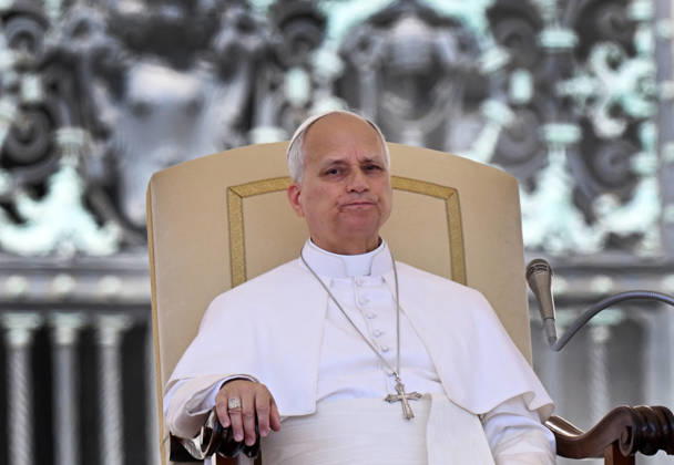 Pope Leo XIV Leads The General Audience - Vatican Pope Leo XIV attends the weekly general audience in Saint Peter’s square, Vatican on May 27, 2026. Photo by Eric Vandeville ABACAPRESS.COM Rome Vatican (or Holy See)  Copyright: xABACAx