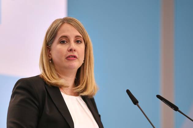 Berlin, Deutschland, 27.05.2026: Baumnisterium: Pressestatement zur Modernisierung des Städtebau- und Raumordnungsrechts: Bundesministerin für Wohnen, Stadtentwicklung und Bauwesen Verena Hubertz (SPD) Copyright: xdtsxNachrichtenagenturx dts_120854