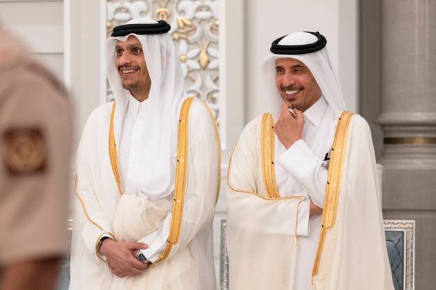 The Emir of Qatar, Tamim bin Hamad Al Thani, receives well-wishers on the occasion of Eid al-Adha at Lusail Palace in Doha The Emir of Qatar, Tamim bin Hamad Al Thani, receives well-wishers on the occasion of Eid al-Adha at Lusail Palace in Doha, Qatar, May 27, 2026. Photo by Emiri Diwan Office apaimages Doha Doha Qatar 270526_Qatar_QPO_00(6) Copyright: xapaimagesxEmirixDiwanxOfficex xapaimagesx