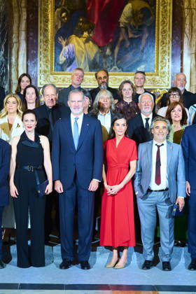 27-05-2026 Madrid Queen Letizia and King Felipe during the Merit fine arts 2024 gold medals ceremony at the Cathedral Primada de Santa Maria in Toledo, Castilla-La Mancha No Spain Â  Copyright: xPPEx