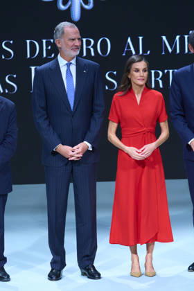 27-05-2026 Madrid Queen Letizia and King Felipe during the Merit fine arts 2024 gold medals ceremony at the Cathedral Primada de Santa Maria in Toledo, Castilla-La Mancha No Spain Â  Copyright: xPPEx