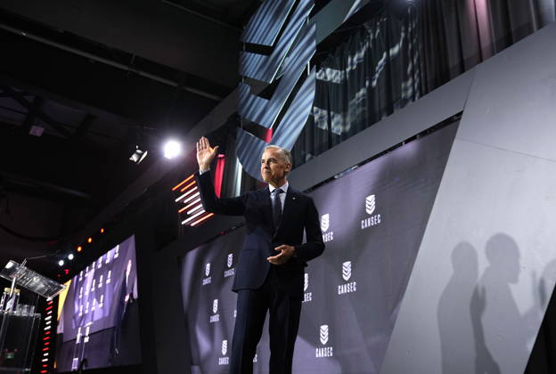 May 27, 2026, Ottawa, On, CANADA: Prime Minister Mark Carney leaves after making an address at the Canadian Association of Defence and Security Industries annual defence industry trade show CANSEC, in Ottawa, on Wednesday, May 27, 2026. Ottawa CANADA  - ZUMAc35_ 20260527_zaf_c35_007 Copyright: xJustinxTangx