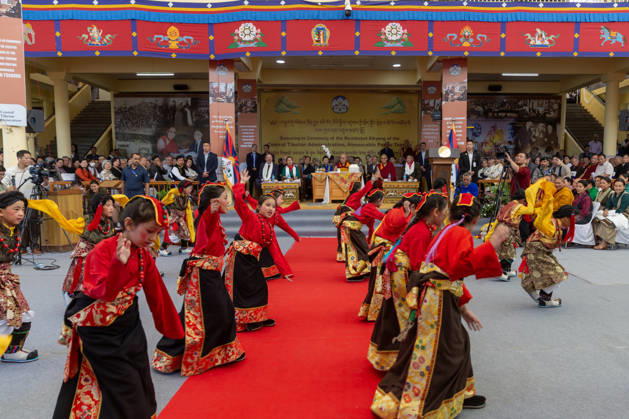 May 27, 2026, Dharamshala, Himachal Pradesh, India: Artist from TIPA perform dance during Swearing-in Ceremony of the re-elected Sikyong of the Central Tibetan Administration (CTA) Penpa Tsering at Tsugla Khang Temple, Mcleodganj, Dharamshala on Wednesday. Tibetan Spiritual leader the Dalai Lama also present on this occasion...NOTE; EDITORIAL USE ONLY. Dharamshala India  - ZUMAb235 20260527_zip_b235_015 Copyright: xShaileshxBhatnagarx