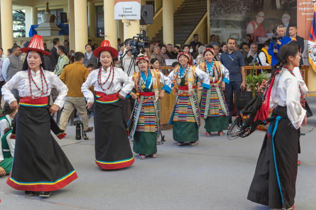 May 27, 2026, Dharamshala, Himachal Pradesh, India: Artist from TIPA perform dance during Swearing-in Ceremony of the re-elected Sikyong of the Central Tibetan Administration (CTA) Penpa Tsering at Tsugla Khang Temple, Mcleodganj, Dharamshala on Wednesday. Tibetan Spiritual Leader the Dalai Lama also present on this occasion. ..NOTE; EDITORIAL USE ONLY. Dharamshala India  - ZUMAb235 20260527_zip_b235_007 Copyright: xShaileshxBhatnagarx