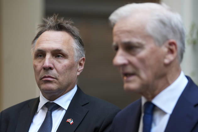 Store moter Frankrikes president Emmanuel Macron i Paris. Paris, Frankrike 20260527. Forsvarsminister Tore O. Sandvik (Ap) og statsminister Jonas Gahr Store (Ap) i Paris onsdag. Foto: Ole Berg-Rusten NTB Paris Frankrike 9rleIyoWhQA EDITORIAL USE ONLY Ref:_POL9rleIyoWhQA.jpg Copyright: xOlexBerg-Rustenx xNTBx