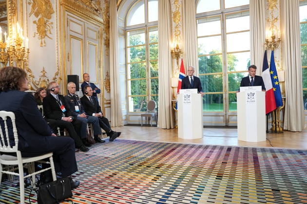 Store moter Frankrikes president Emmanuel Macron i Paris. Paris, Frankrike 20260527. Statsminister Jonas Gahr Store moter Frankrikes president Emmanuel Macron i Paris. Foto: Ole Berg-Rusten NTB Paris Frankrike HZ1IWUeE8YA EDITORIAL USE ONLY Ref:_POLHZ1IWUeE8YA.jpg Copyright: xOlexBerg-Rustenx xNTBx